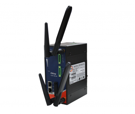 Industrial IEEE 802.11 a/b/g/n 4G LTE Cellular Router with 2x10/100/1000Base-T(X)